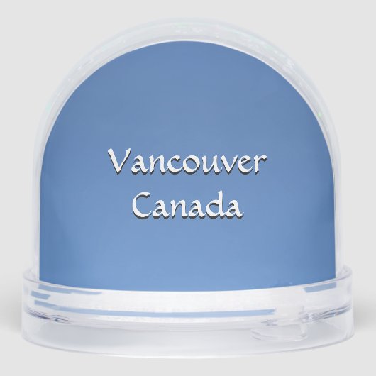 Vancouver Snow Globe Custom Vancouver Snowglobe (Arrière)