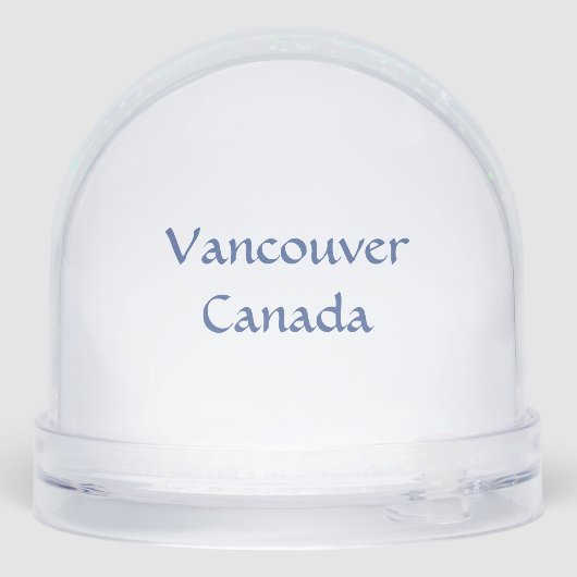 Vancouver Snow Globe Custom Vancouver Snowglobe (Arrière)