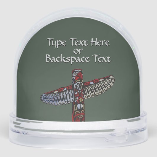 Vancouver Snow Globe Custom Vancouver Snowglobe Sneeuwbol (Achterkant)