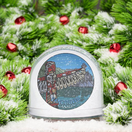 Vancouver Snow Globe Custom Vancouver Snowglobe Sneeuwbol (Kerstmis)