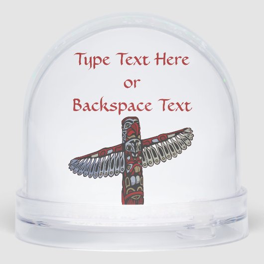 Vancouver Snow Globe Custom Vancouver Snowglobe Sneeuwbol (Achterkant)