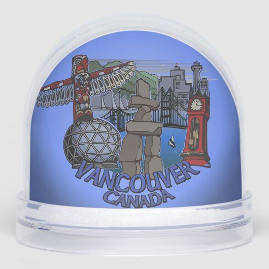 Vancouver Snow Globe Custom Vancouver Snowglobes Sneeuwbol (Voorkant)
