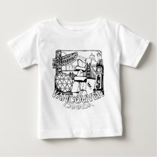 Vancouver Souvenir Baby T-shirts Landmark Baby T-s