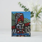 Vancouver Souvenir Briefkaarten Totem Pole Landmar (Staand voorkant)
