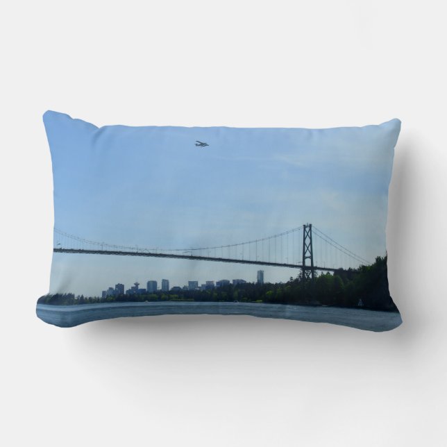 Vancouver Souvenir Coussin Lions Gate Bridge Cadea (Recto)