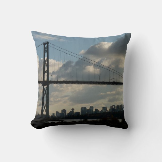 Vancouver Souvenir Coussin Lions Gate Bridge Cadea (Recto)