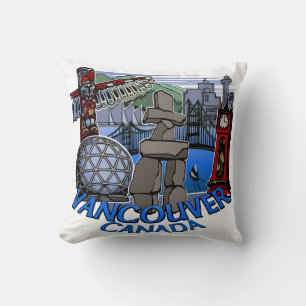 Vancouver Souvenir Coussin Vancouver Cadeaux emblé