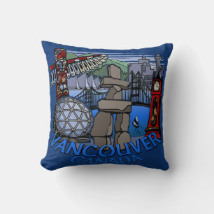 Vancouver Souvenir Coussin Vancouver Cadeaux emblé