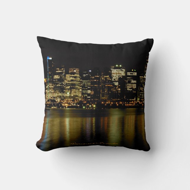 Vancouver Souvenir Coussin Vancouver Skyline Cadea (Recto)