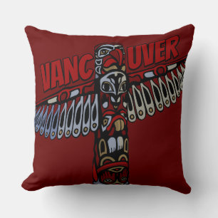 Vancouver Souvenir Coussin Vancouver Totem Pole Ar