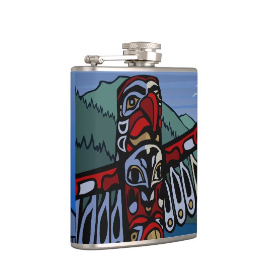 Vancouver Souvenir Flask 2 Worlds Landmark Gifts Heupfles (Rechts)