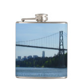 Vancouver Souvenir Flask Custom Vancouver BC Flask Heupfles (Voorkant)