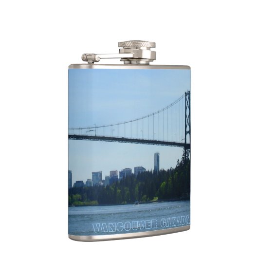 Vancouver Souvenir Flask Custom Vancouver BC Flask Heupfles (Rechts)
