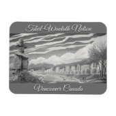 Vancouver Souvenir Magnet Vancouver Landmark Gift (Horizontal)