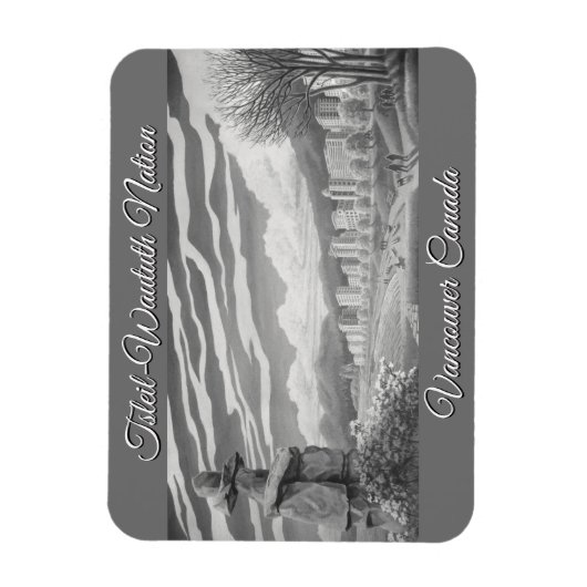 Vancouver Souvenir Magnet Vancouver Landmark Gift (Vertical)