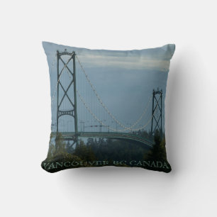 Vancouver Souvenir Pillow Lions Gate Bridge Gift Kussen