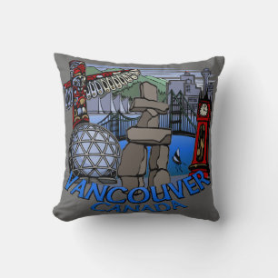 Vancouver Souvenir Pillow Vancouver Landmark Gifts Kussen