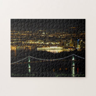 Vancouver Souvenir Puzzle Vancouver Skyline Puzzle Legpuzzel