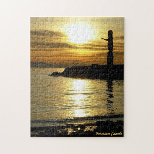 Vancouver Souvenir Puzzle Vancouver Sunset Gifts Legpuzzel (Verticaal)