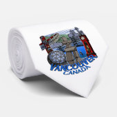Vancouver Souvenir Stropdas Vancouver Landmark Nec (Opgerold)