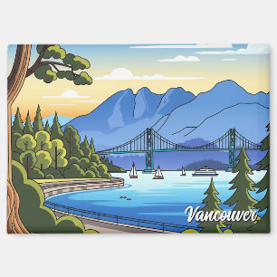 Vancouver Stanley Park Canada Reizen Magneet
