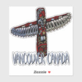 Vancouver-Sticker - Aangepaste Vancouver-totem-Dec Sticker (Vel)