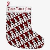 Vancouver Stocking Inukshuk Kerstmis stoppen Grote Kerstsok (Voorkant)