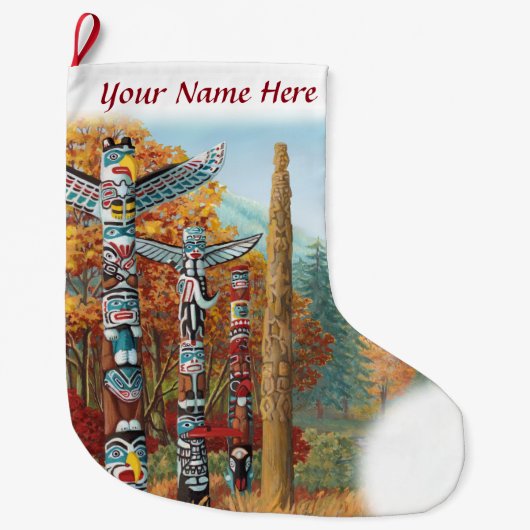 Vancouver Stocking Vancouver-kerststop Grote Kerstsok (Voorkant)