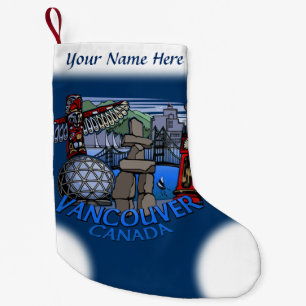 Vancouver Stocking Vancouver-kerststop Kleine Kerstsok