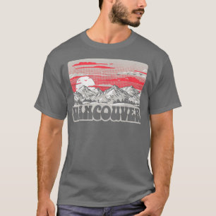 Vancouver  tachtig gebergte Retro Graphic T-shirt