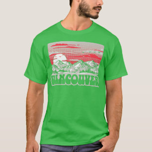 Vancouver  tachtig gebergte Retro Graphic T-shirt