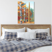 Vancouver Totem Poles Art Print Canvas (Insitu (Slaapkamer))