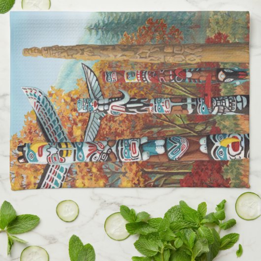 Vancouver Towel Vancouver Souvenir Tea Towel Theedoek (Gevouwen)