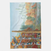 Vancouver Towel Vancouver Souvenir Tea Towel Theedoek (Verticaal)