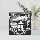 Vancouver Uitnodigingen Gepersonaliseerd Vancouver (Staand voorkant)