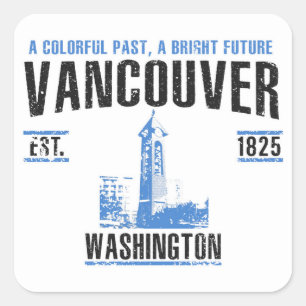 Vancouver Vierkante Sticker