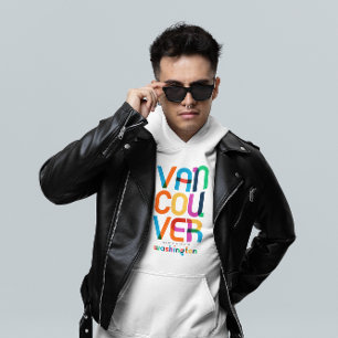 Vancouver Washington Mid Century, Pop Art, Hoodie