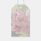 Vanda Orchid Cluster Birthday Gift Label Cadeaulabel (Achterkant)