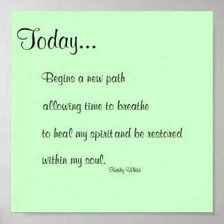 Vandaag afdrukken poster