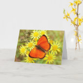 Vandaag Afstuderen u vlinder Kaart (Gele Bloem)