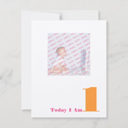 Vandaag ben ik 1 kaart (Voorkant)