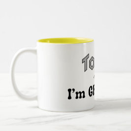 Vandaag ben ik dankbaar beker tweekleurige koffiemok