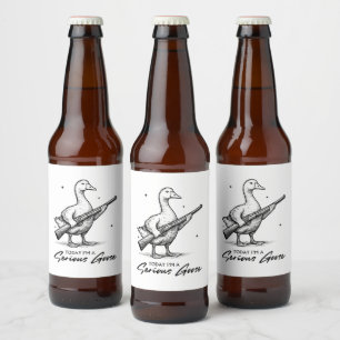 Vandaag ben ik een serieuze ganzenliefhebber met P Bier Etiket