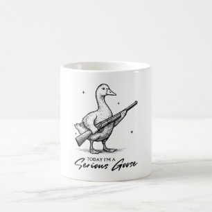 Vandaag ben ik een serieuze ganzenliefhebber met P Koffiemok