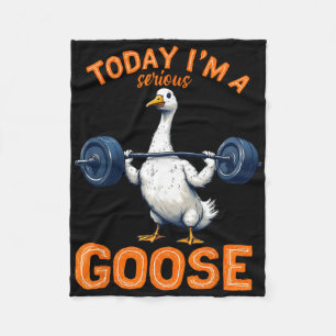 Vandaag ben ik een serieuze Goose T-shirt Funny Bo Fleece Deken