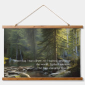 Vandaag ben ik het landschap van de Natuur van het Hangend Wandkleed (Voorkant)