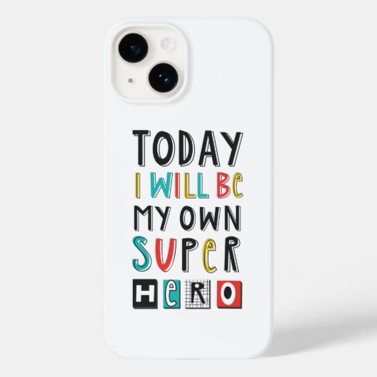 Vandaag ben ik mijn eigen super Hero Case-Mate iPhone Case (Achterkant)