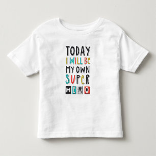 Vandaag ben ik mijn eigen super Hero Kinder Shirts