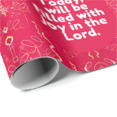 Vandaag ben ik vervuld van vreugde in de Heer Cadeaupapier (Rol Hoek)