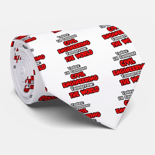 Vandaag civiele techniek... Morgen Stropdas (Opgerold)